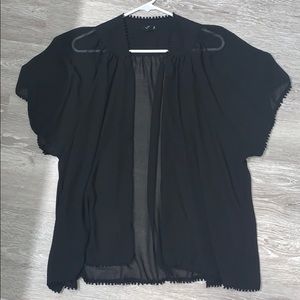 Sheer black cardigan